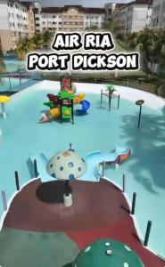 an animation of an air ria port digsson at Hasif Homestay Studio in Port Dickson