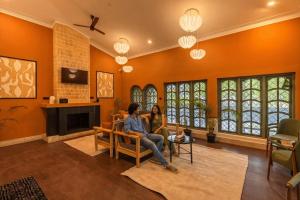 Χώρος καθιστικού στο The Hosteller Bam Coorg