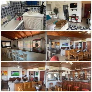 un gruppo di 4 immagini di una cucina e di un soggiorno di PrivateHolidayHome a Margate