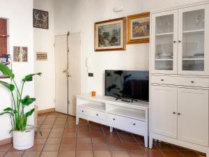 TV a/nebo společenská místnost v ubytování La Terrazza sul Blu - HelloElba