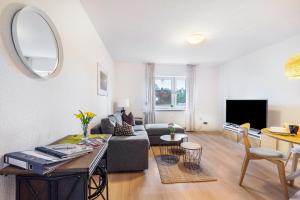 TV a/nebo společenská místnost v ubytování Wohnung Horsti