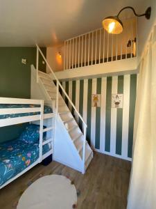 Postel nebo postele na pokoji v ubytování Ker Coeur