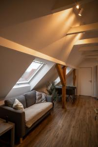 Χώρος καθιστικού στο Moderne Ferienwohnung - mit Balkon & Stellplatz