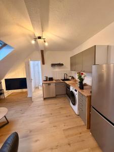 Η κουζίνα ή μικρή κουζίνα στο Stilvolles Studio-Apartment in Zentrumsnähe