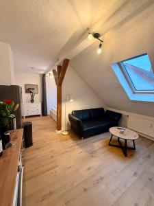 Χώρος καθιστικού στο Stilvolles Studio-Apartment in Zentrumsnähe