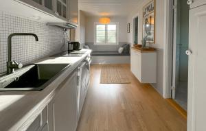 Η κουζίνα ή μικρή κουζίνα στο Beautiful Home In Nykøbing Sj