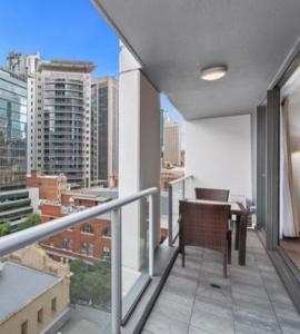 En balkon eller terrasse på Brisze Stayz + 5 billeder