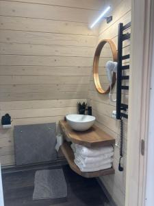 Koupelna v ubytování Pyramida House