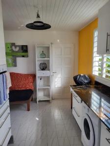 Η κουζίνα ή μικρή κουζίνα στο Appartement lumineux avec terrasse à Les Trois-Îlets