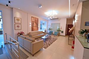 Χώρος καθιστικού στο Vinds Economic Hotel