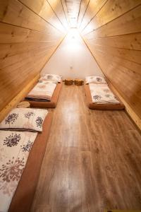 Postel nebo postele na pokoji v ubytování Chata Pod Soláněm