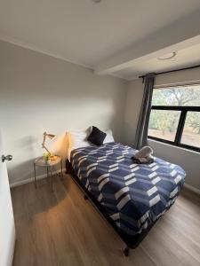 En eller flere senge i et værelse på Comfy 2 BR apartment Woden,Canberra , budget friendly + 22 billeder