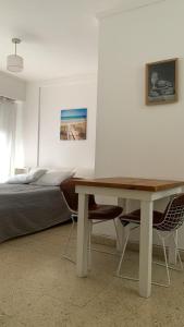 Postel nebo postele na pokoji v ubytování Tu dpto en Mardel