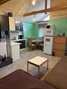 Køkken eller tekøkken på Lookout Szécseny Lodge