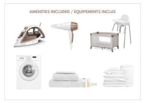 a collage of images of a washing machine at Albina apartman in Eger +72 photos