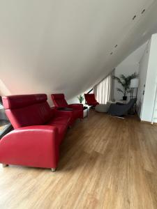 Posezení v ubytování Ferienwohnung Zwischenhoch + 1 fotografie