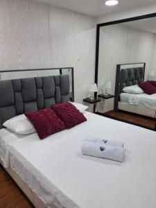 Ένα ή περισσότερα κρεβάτια σε δωμάτιο στο Brumas de Chipre Alojamiento