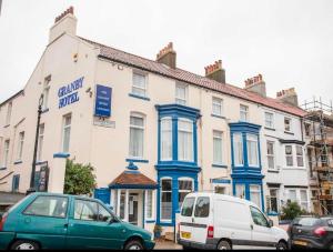 a white van parked in front of a building at Granby Hotel in Scarborough