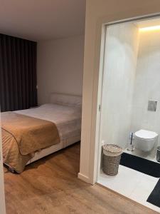 Et badeværelse på Apartamento T2 - Leiria