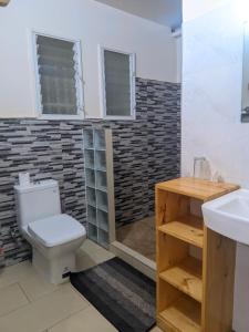 Phòng tắm tại Les Chalets du Voyageur