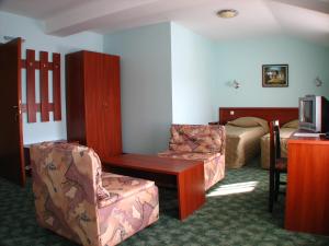 TV a/nebo společenská místnost v ubytování Bariakov Family Hotel