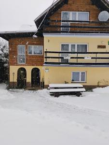 Agroturustyka Grazyna Ksel Korbielow ul slepa dolina 2 v zimě