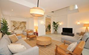 Posezení v ubytování Luxury Es Trenc Beach Duplex