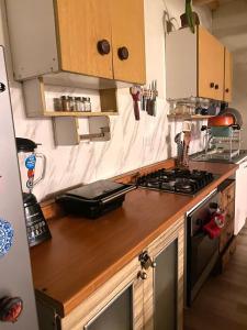 Køkken eller tekøkken på Loft independiente Casa Altavista