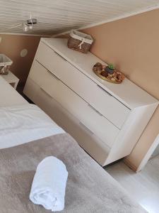 Ένα ή περισσότερα κρεβάτια σε δωμάτιο στο EMIA Family House Čatež