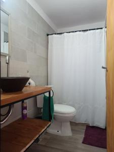 Et badeværelse på Cabaña del Mirador 5