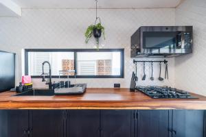 Η κουζίνα ή μικρή κουζίνα στο Finca Dos Encinos