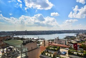 a view of a river from a city at Elan Hotel Istanbul Pera in Istanbul