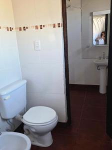 Koupelna v ubytování Cabañas Altos de Cachi