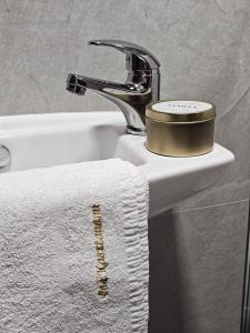 Koupelna v ubytování Restauracja i Noclegi Pod Kasztanami