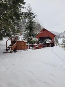 Το Cabană în inima munților - Gálkuti Kulcsosház τον χειμώνα