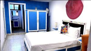 Postel nebo postele na pokoji v ubytování 4 Habitaciómn doble baño propio