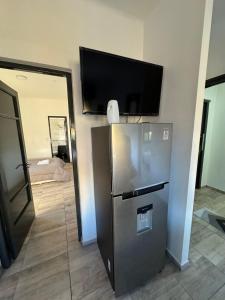 Η κουζίνα ή μικρή κουζίνα στο Apart's Sobremonte - Deptos Modernos