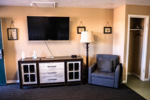 Μια τηλεόραση ή/και κέντρο ψυχαγωγίας στο Yellowstone Motel