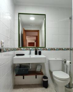 Et badeværelse på Casa Rural La Chamarita