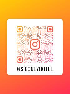 a close up of a camera with the words slobomborth at Casa siboney in Estación El Salto