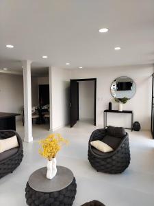 Posezení v ubytování Sky Loft Cuenca