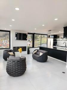 TV a/nebo společenská místnost v ubytování Sky Loft Cuenca + 4 fotografie