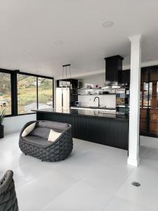 Kuchyň nebo kuchyňský kout v ubytování Sky Loft Cuenca