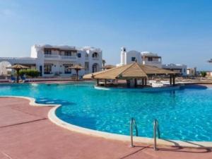 a large swimming pool in front of a building at Beach safari suites &expedition in Marsa Alam City +54 photos