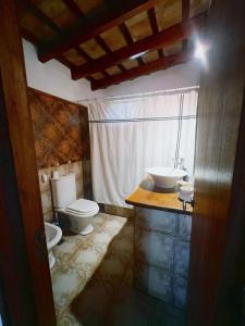 Koupelna v ubytování Portal del Chamán