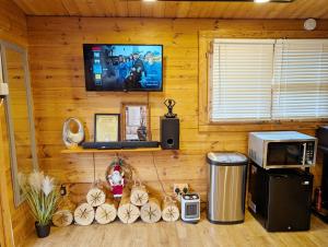 Nhà bếp/bếp nhỏ tại Log Cabin