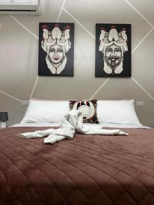 Ένα ή περισσότερα κρεβάτια σε δωμάτιο στο Casa vacanze I mori