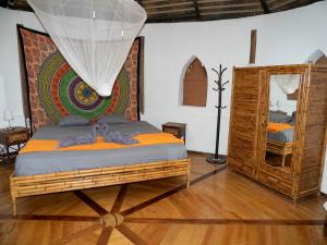 Ένα ή περισσότερα κρεβάτια σε δωμάτιο στο Paradiselodge Casa Romantica