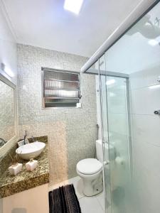 Koupelna v ubytování Prime Stay Boqueirão