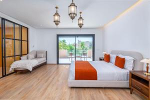 Ένα ή περισσότερα κρεβάτια σε δωμάτιο στο Location luxe